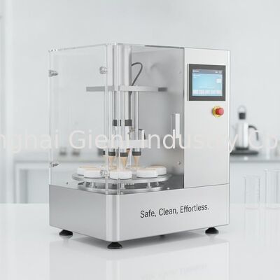 Macchina di riempimento di crema a CC a rotazione ergonomica con funzionamento privo di polvere e basso rumore (< 75dB) per una produzione cosmetica sicura