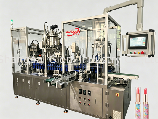 JQH-02 Macchina di riempimento rotativa con 80 PCS/MIN velocità, materiale SUS304 ed efficienza a doppia stazione per la produzione cosmetica