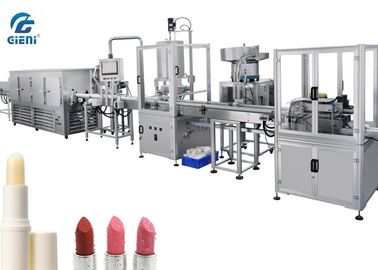 Un buon prezzo. Macchina di rifornimento automatica piena del balsamo di labbro con il tunnel di refrigerazione in linea