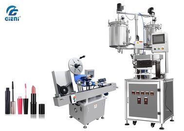 Un buon prezzo. La macchina di rifornimento semiautomatica del balsamo di labbro di 12 cavità con l'etichettatore automatico, 20L si raddoppia carro armato in linea