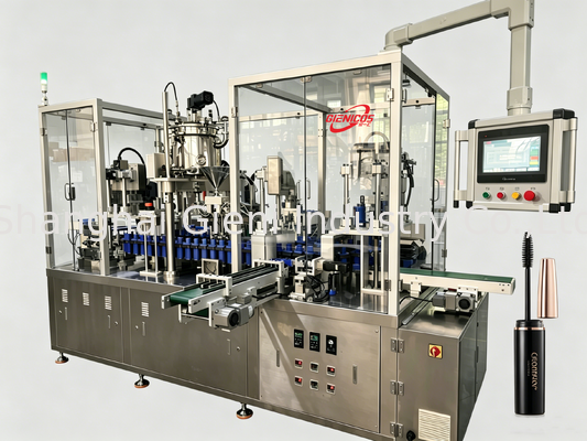 JQH-02 Riempitore e tappatore per lucidalabbra ad alta velocità | Sistema rotante da 80 PZ/MIN | Macchine per l'imballaggio cosmetico
