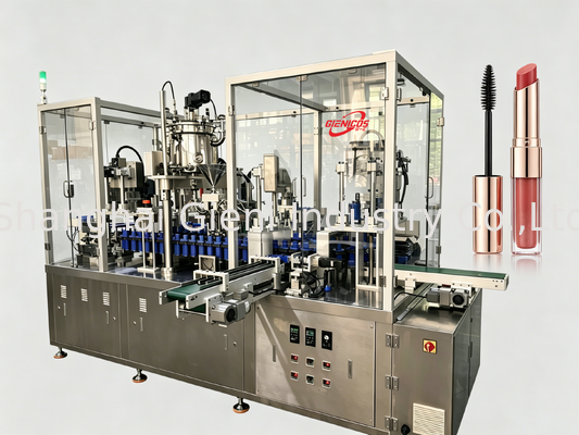 JQH-02 Macchina di riempimento a alta velocità a lucido labiale con 80 PCS/MIN di uscita e materiale SUS304 con tecnologia servo-piston