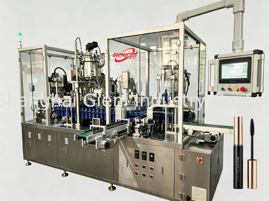 JQH-02 Macchina automatica ad alta velocità per il riempimento di lucido labiale PCS/MIN Servo Piston Filler Cosmetic Packaging Line