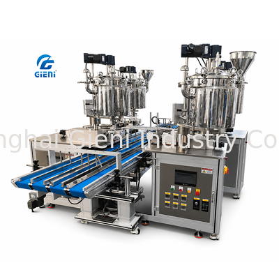 HFM-6N40L Six Nozzle Hot Filling Machine 40L Jacket Tank Servo Piston High Precision Filling