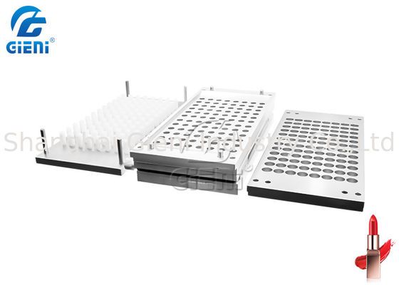 Vassoio cosmetico di alluminio della muffa del supporto del rossetto di 96 cavità