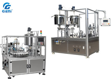 Un buon prezzo. Attrezzatura di riempimento cosmetica semiautomatica per la lucentezza del labbro con il doppio carro armato in linea