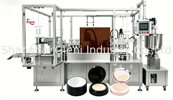 Intelligente macchina di riempimento di cuscino con rilevamento visivo del sovrafflusso, correzione della direzione dell'anello per la produzione di spugne cosmetiche ad alta densità NBR