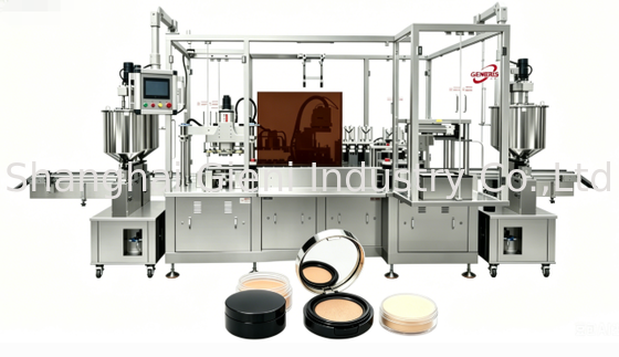48 PCS/Min NBR Sponge Cushion Filling Machine ad alta velocità con quattro ugelli servo di riempimento e ispezione visiva