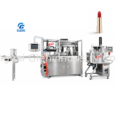 GLU-900 Macchina riempitrice per rossetto con stampo in silicone ad alta capacità 112 cavità 900 pezzi / ora Attrezzatura di produzione