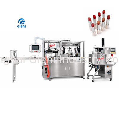 Macchina Riempitrice per Rossetti Multi-Formato GLU-900, Inclinata Normalmente, Sottile, Mini, per Balsamo e Fondotinta in Stick