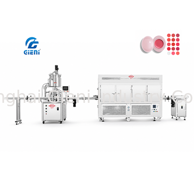 Linea di produzione di riempimento servo JYF a ugello singolo 1200-2400 pezzi/ora per rossetti
