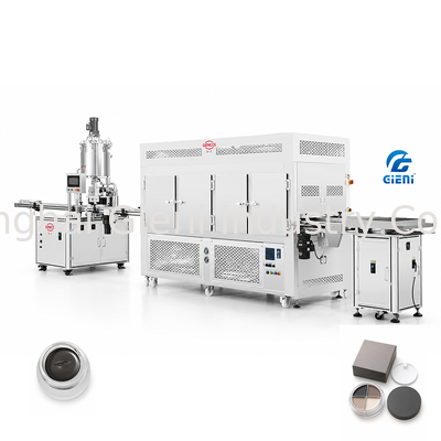 Linea di produzione di riempimento JYF a ugello singolo Sistema di riempimento servo Tunnel di raffreddamento ad aria per pasta cosmetica